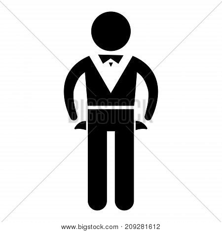 bankrupt - lame duck icon, illustration, vector sign on isolated background