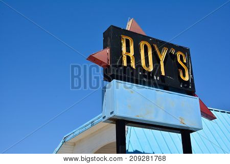 Legendary Roy's Cafe On Historic Highway Route 66.
