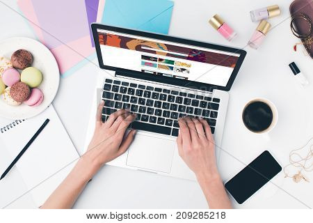 Woman Using Laptop