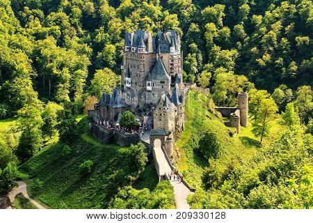 Eltz Castle In Rhineland-palatinate, Germany.