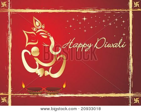 vektorové wallpaper pro diwali oslava