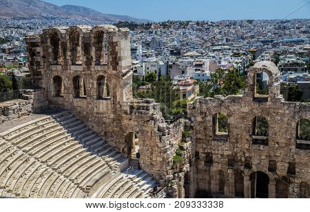 The Theatre of Dionysus Eleuthereus is a major theatre in Athens, built at the foot of the Athenian Acropolis.