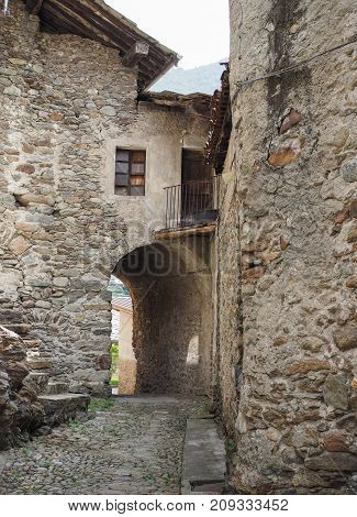 View Of Settimo Vittone Old City Centre