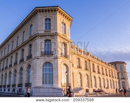 MARSEILLE FRANCE - AUGUST 07 2017: Palais du Pharo in Marseille France.