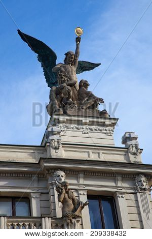Theater on Vinohrady in Prague on the World Square, Czech Republic