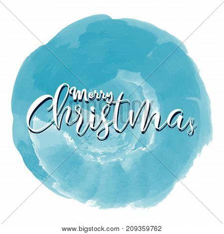 Merry Christmas and Happy New Year greeting card typography flyer template with lettering