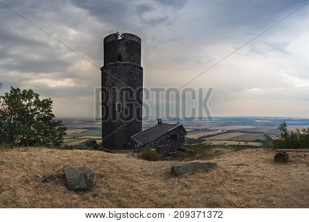 Medieval Castle In The Czech Republic On A Hill