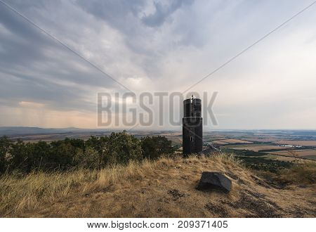Medieval Castle In The Czech Republic On A Hill