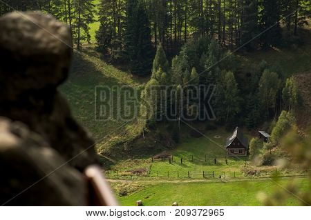 View From The High Hill In The Czech Republic