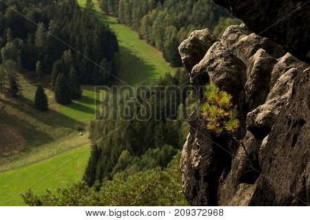 View From The High Hill In The Czech Republic