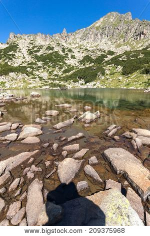 Amazing Landscape with Dzhangal peak and Samodivski lakes, Pirin Mountain, Bulgaria