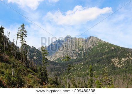 Lomnicky Stit (Peak) in High Tatras (Vysoke Tatry) national park, Slovakia