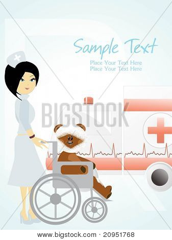 vektorové ilustrace lékařské zázemí