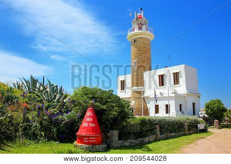 Punta Brava lighthouse in Punta Carretas Montevideo Uruguay. It was erected in 1876.
