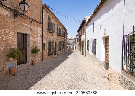 Street In Old Town Of Banos De La Encina