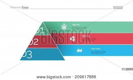 Modern cone staircase diagram slide template. Business data. Graph, diagram, design. Creative concept for infographic, report. Can be used for topics like strategy, management, visualization