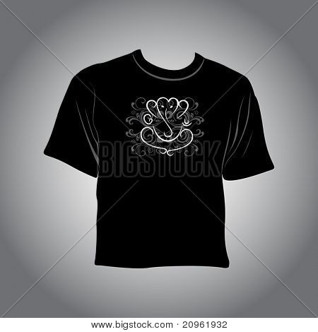 Дивали шаблон tshirt изолированные на сером фоне