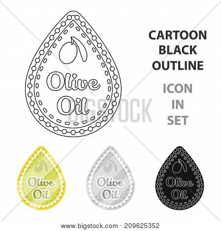 Label of olive oil.Olives single icon in cartoon style vector symbol stock illustration .