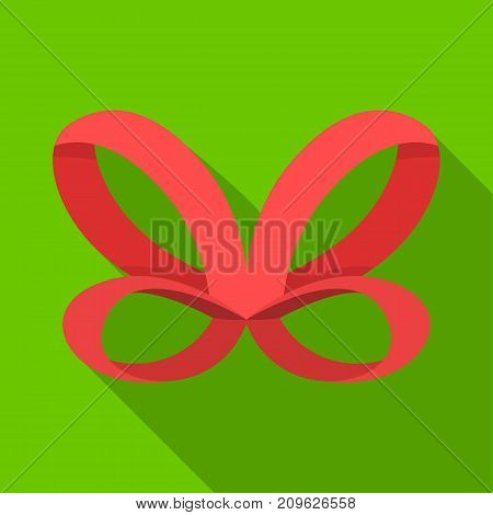 Bow, ribbon, decoration, and other  icon in flat style. Textile, decor, gift icons in set collection