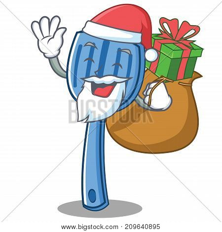 Santa spatula character cartoon style vector illustration