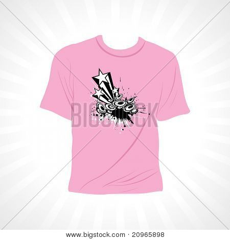 Абстрактный фон с изолированной tshirt, векторные иллюстрации