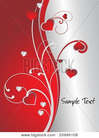 Vector illustration d'arrière-plan de l'amour romantique