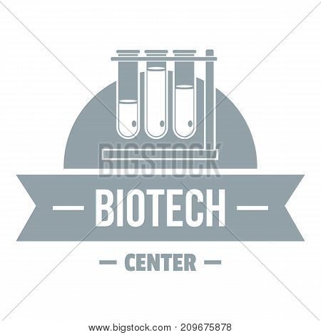 Biotech center logo. Simple illustration of biotech center vector logo for web