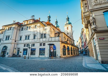 Prague, Czech Republic, September 29, 2017: Havelske Trziste Market In Prague, Havelsk? M?sto (germa