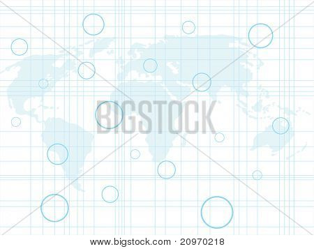 Mappa astratto sfondo, illustrazione vettoriale