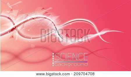 DNA structure molecule, hemical medical science vector illustration. Science background.