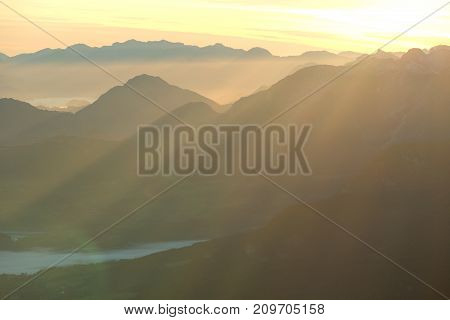 Sunrise View Form The Summit Of Grosser Priel