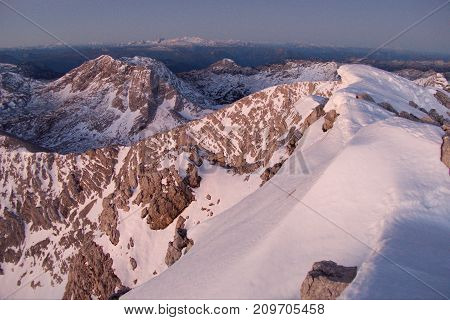 Sunrise View Form The Summit Of Grosser Priel
