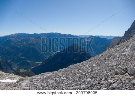 Autumn Hike To Grosser Priel Mountain
