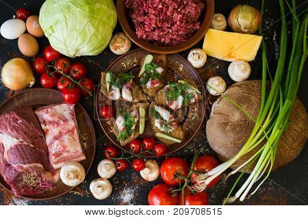Serving culinary kitchen countryside handmade restaurant food cook traditional background