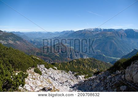 Autumn Hike To Grosser Priel Mountain