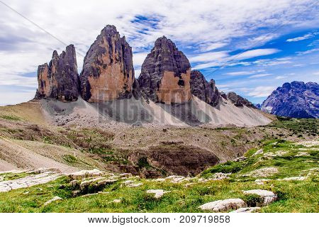 The Tre Cime di Lavaredo (Italian for 
