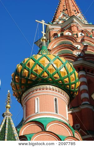 St.Basil katedrála v Moskvě, Rusko.