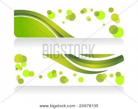Hintergrund mit zwei Ökologie-Konzept-header