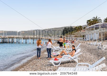 Coast Of The Mediterranean Sea