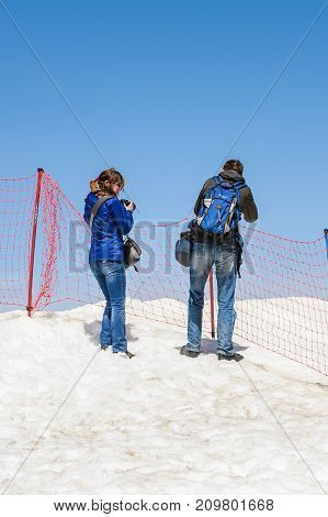 People On The Tahtali Mountain