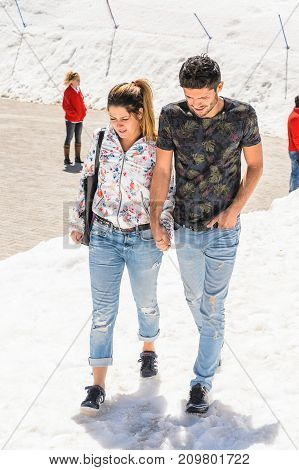 People On The Tahtali Mountain