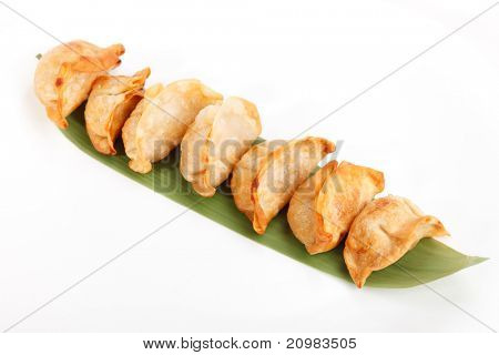 Plade af potstickers