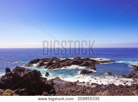 Rocky Coast Of Tenerife At Puerto De Santiago, Tenerife
