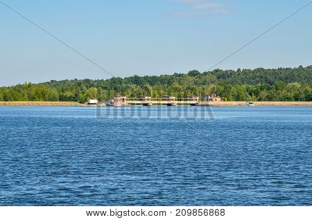 PORABKA POLAND - AUGUST 5 2017: Church in the center of the Porabka Poland.