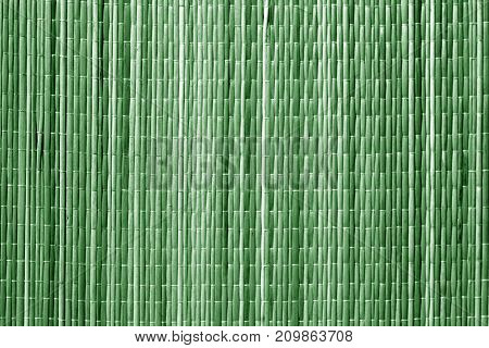 Green Color Sraw Mat Pattern.