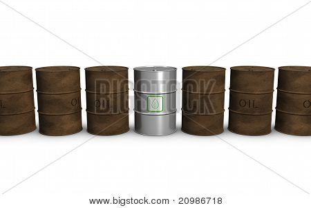 生物燃料和石油桶