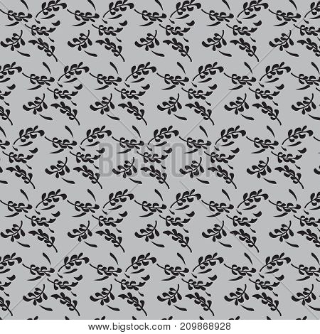 Floral seamless background. leaf pattern. seamless texture with leaves.