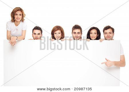 Vänner visar White Board