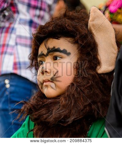 People On The Dia De Los Muertos In Mexico