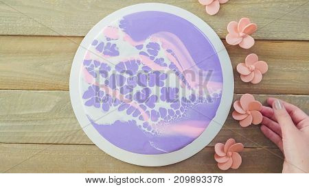Mousse Cake With Mirror Glaze